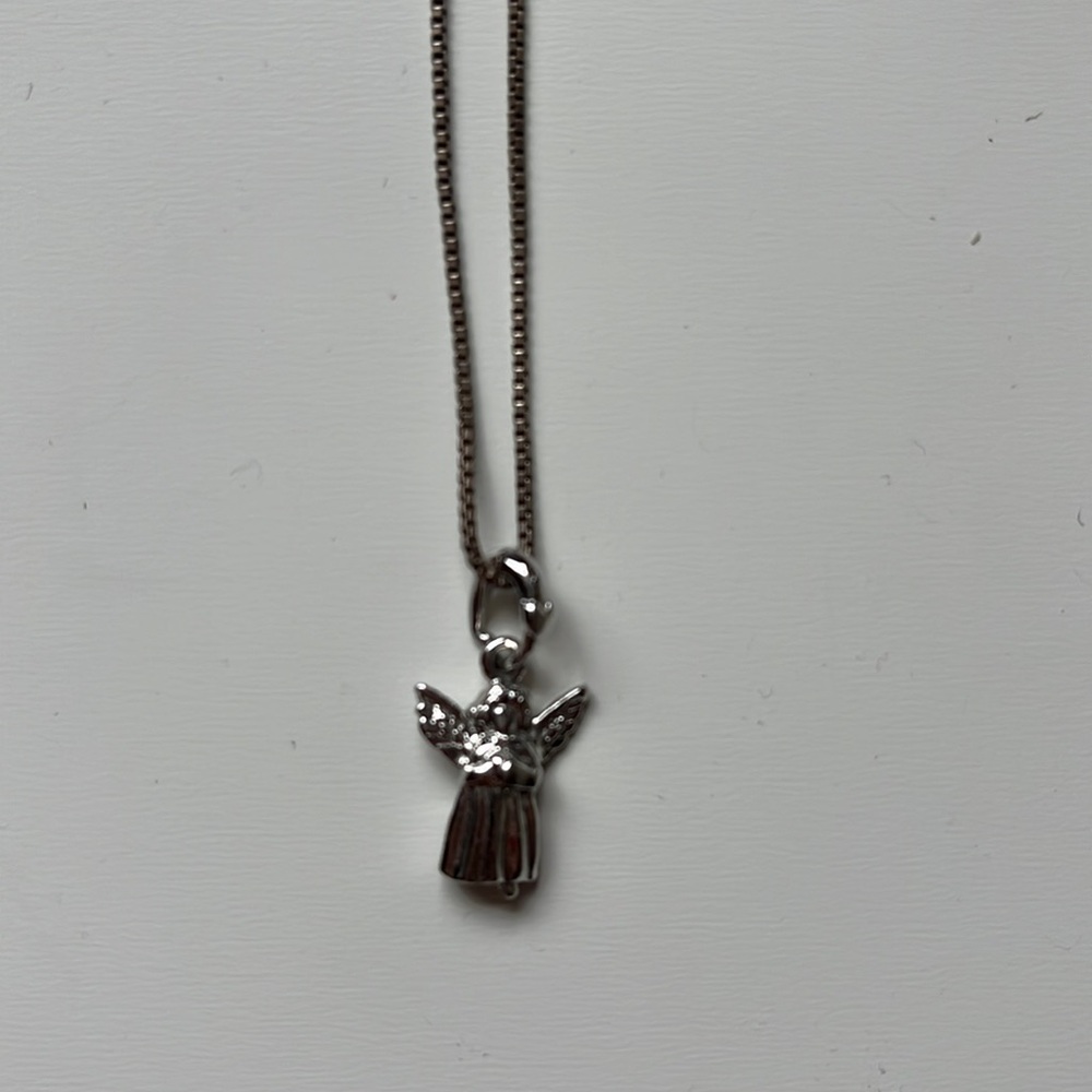 Sterling silver angel necklace